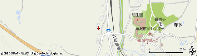 岩手県一関市滝沢（館下）周辺の地図