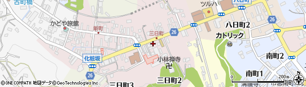 宮城県気仙沼市三日町周辺の地図
