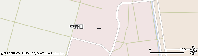 山形県酒田市中野目割前周辺の地図