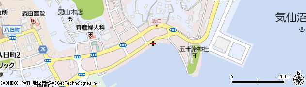 宮城県気仙沼市魚町周辺の地図
