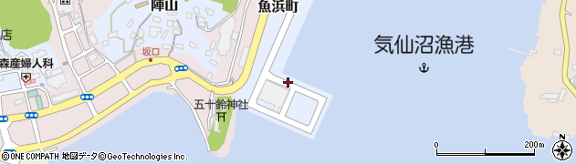 宮城県気仙沼市魚浜町周辺の地図