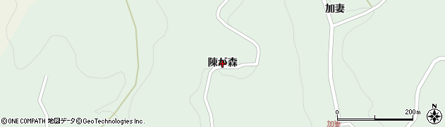 岩手県一関市川崎町薄衣（陳が森）周辺の地図
