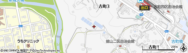 気仙沼市役所　ガス水道部水道事務所舘山浄水場周辺の地図