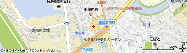 山形銀行ヤマザワ山居町店 ＡＴＭ周辺の地図