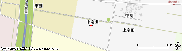 山形県酒田市中野新田（下南田）周辺の地図