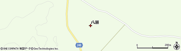 岩手県一関市萩荘（八瀬）周辺の地図