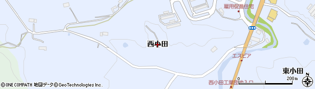 岩手県一関市千厩町千厩（西小田）周辺の地図
