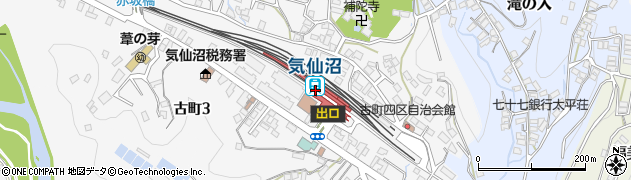 気仙沼駅周辺の地図