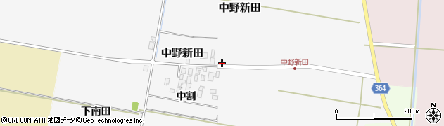 山形県酒田市中野新田中割41周辺の地図