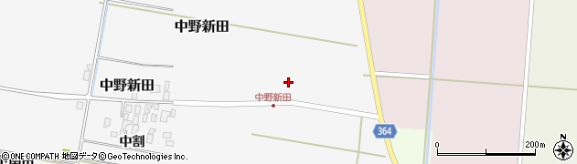 山形県酒田市中野新田（中割）周辺の地図