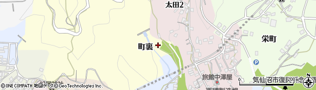 宮城県気仙沼市町裏周辺の地図