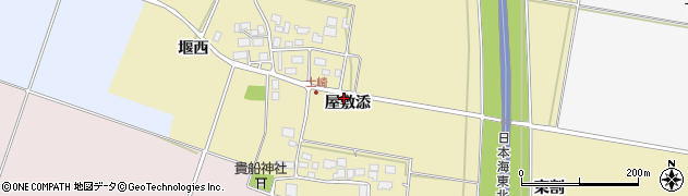 山形県酒田市土崎（屋敷添）周辺の地図