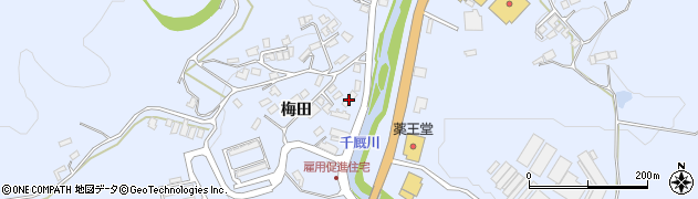 岩手県一関市千厩町千厩梅田43周辺の地図