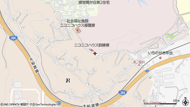 〒021-0852 岩手県一関市沢の地図