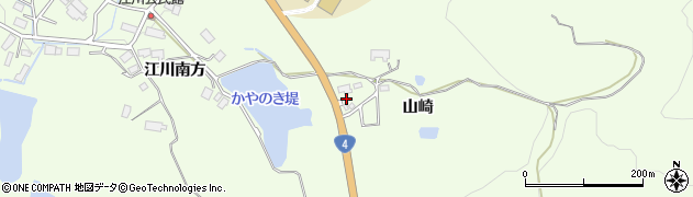岩手県一関市萩荘山崎周辺の地図