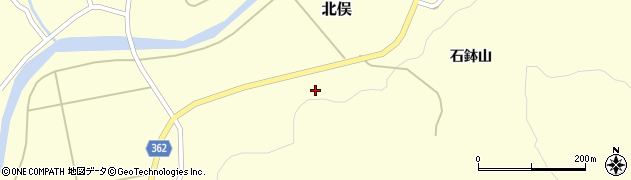 山形県酒田市北俣石鉢山59周辺の地図