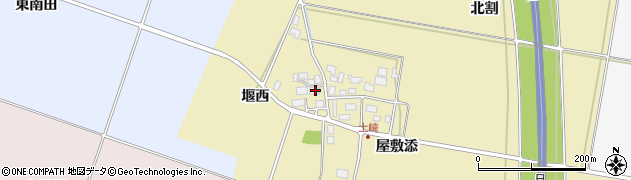 山形県酒田市土崎堰西21周辺の地図