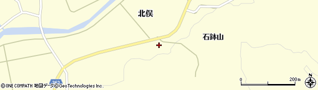 山形県酒田市北俣石鉢山56周辺の地図