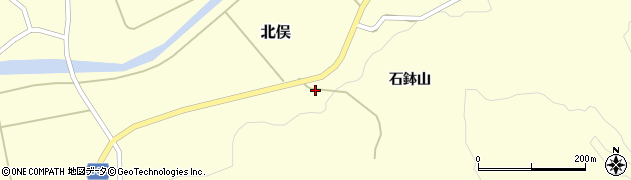 山形県酒田市北俣石鉢山55周辺の地図