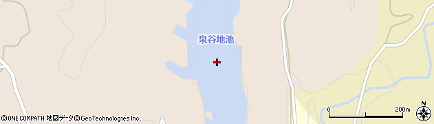 泉谷地池周辺の地図
