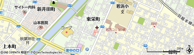 山形県酒田市東栄町7周辺の地図
