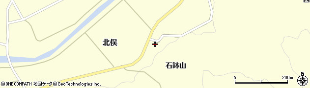 山形県酒田市北俣石鉢山47周辺の地図