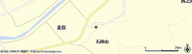山形県酒田市北俣石鉢山44周辺の地図