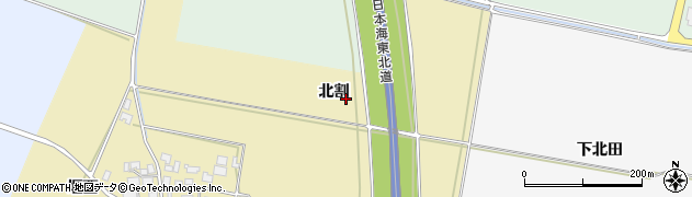 山形県酒田市土崎（北割）周辺の地図
