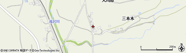 岩手県一関市滝沢三本木6周辺の地図
