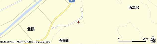 山形県酒田市北俣石鉢山30周辺の地図