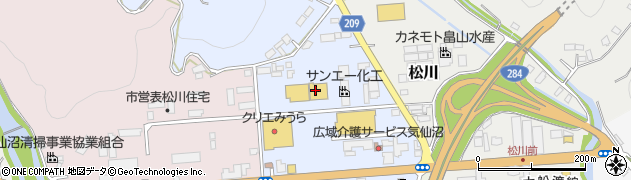 ダイソークリエみうら松川前ＳＣ店周辺の地図