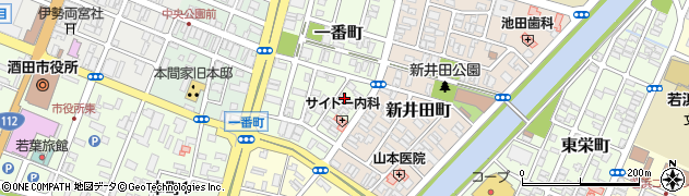 山形県酒田市一番町9-24周辺の地図