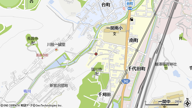 〒021-0863 岩手県一関市南町の地図