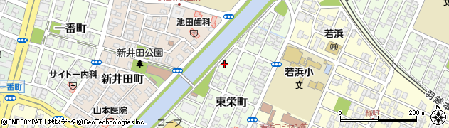 山形県酒田市東栄町4周辺の地図