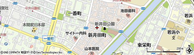 山形県酒田市新井田町9周辺の地図