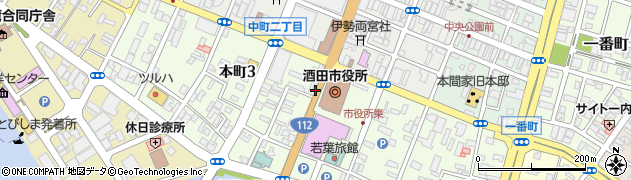 市役所西周辺の地図