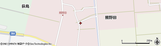 山形県酒田市熊野田村南16周辺の地図