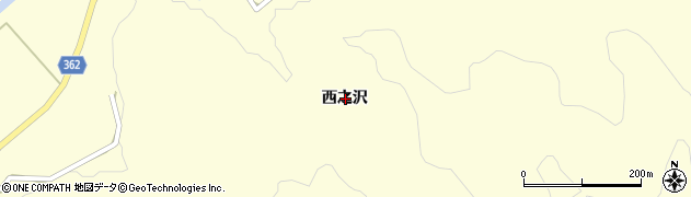山形県酒田市北俣西沢周辺の地図