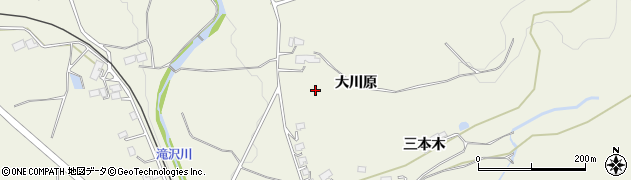 岩手県一関市滝沢（大川原）周辺の地図