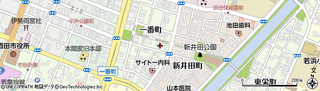 山形県酒田市一番町8-7周辺の地図