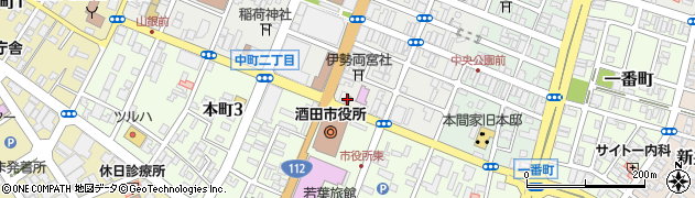 酒田警察署本町交番周辺の地図
