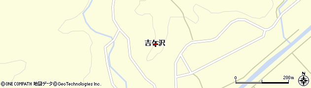 山形県酒田市北俣吉ケ沢周辺の地図