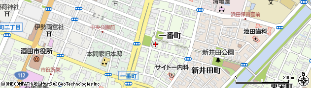 酒田市立資料館周辺の地図