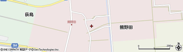 山形県酒田市熊野田（仁田）周辺の地図