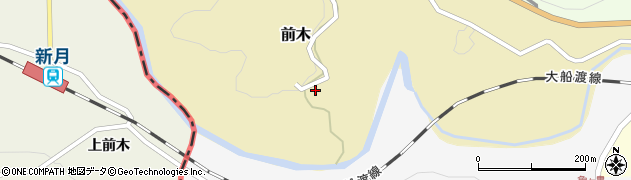 宮城県気仙沼市前木44周辺の地図