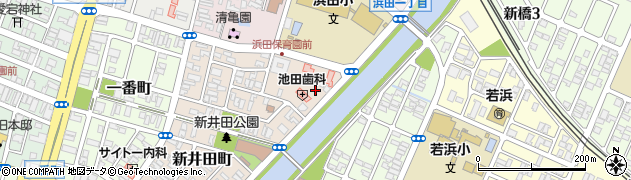山形県酒田市新井田町1周辺の地図