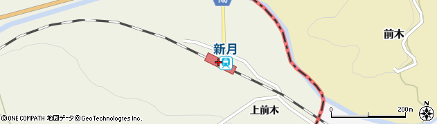 新月駅周辺の地図