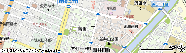 山形県酒田市一番町6-5周辺の地図