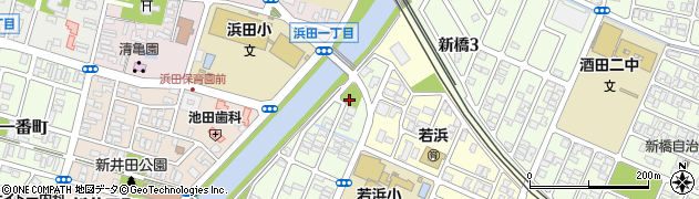 浜田北公園周辺の地図