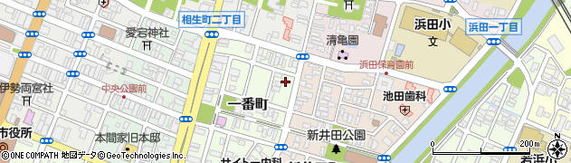 山形県酒田市一番町6-2周辺の地図